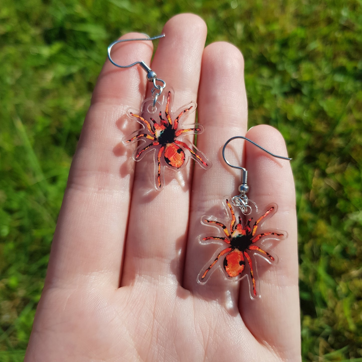 Acrylic Tarantula Earrings