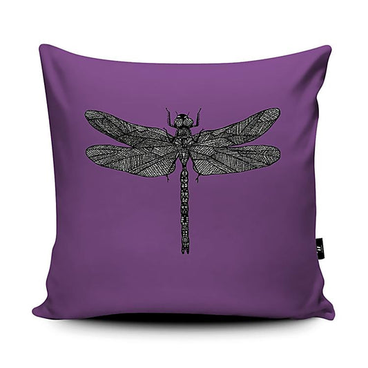 Purple Dragonfly Cushion