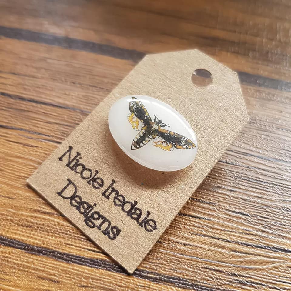 Death's Head Hawkmoth Brooch