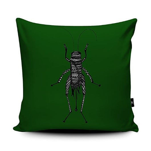 Forest Green Cricket Cushion