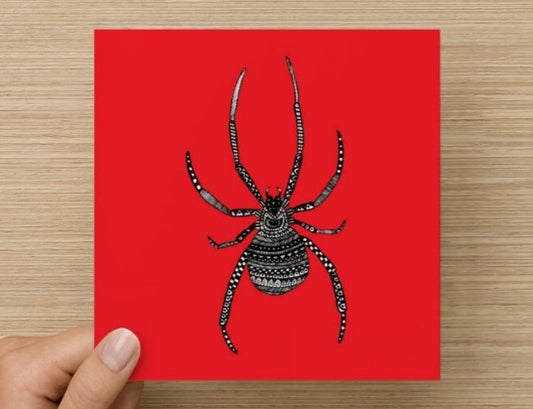 Red Spider Greetings Card