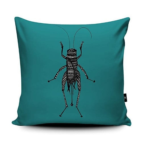 Teal Cricket Cushion